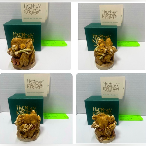 BNIB RARE Vintage Harmony Kingdom Treasure Zest Beavers Trinket Box - Picture 7 of 16